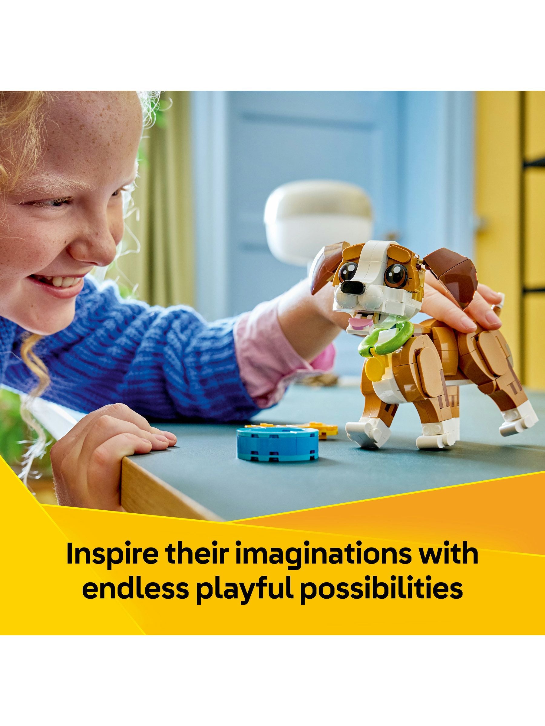 LEGO Creator 3in1 puppy dog toy building set - British product