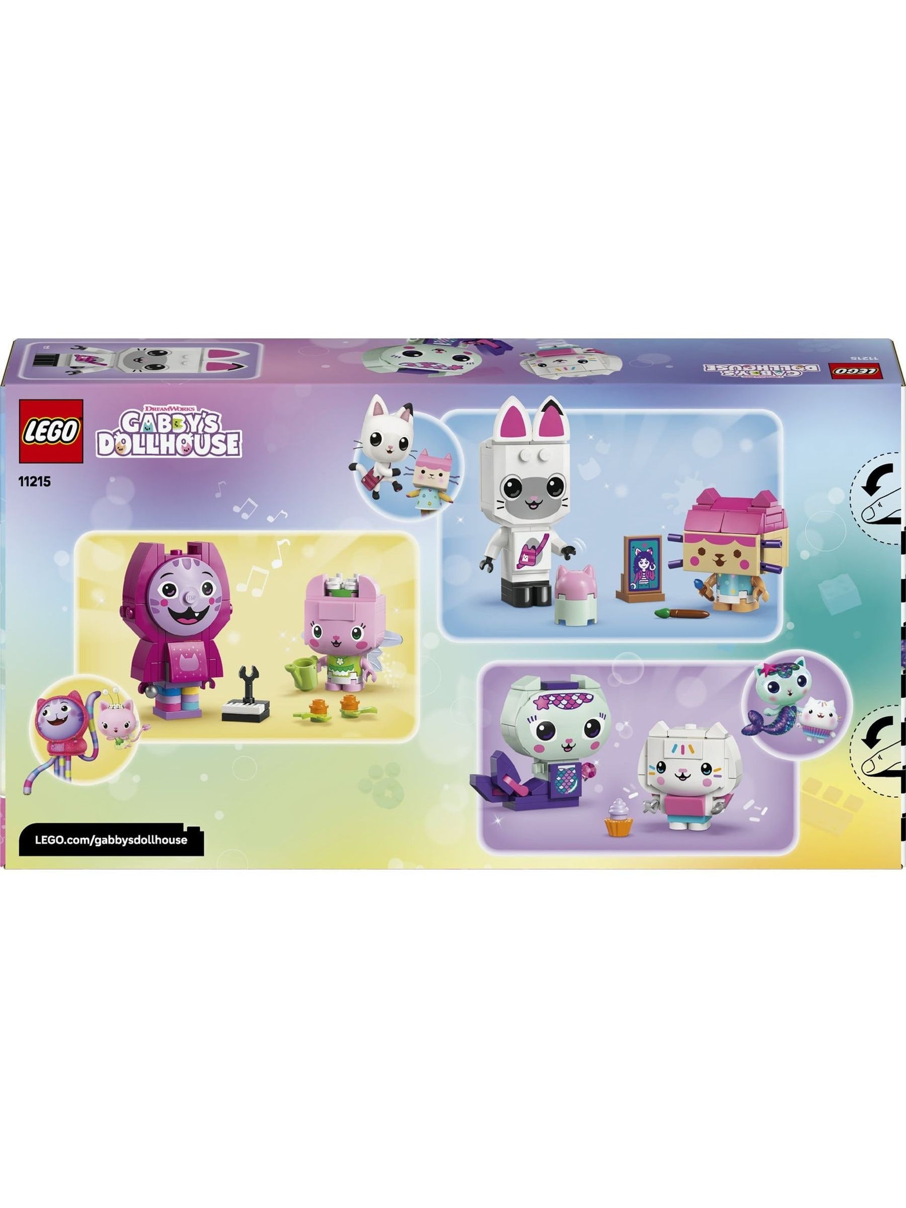 LEGO Gabby's Dollhouse Brick-Built Cat Friends building toy set (British brand)