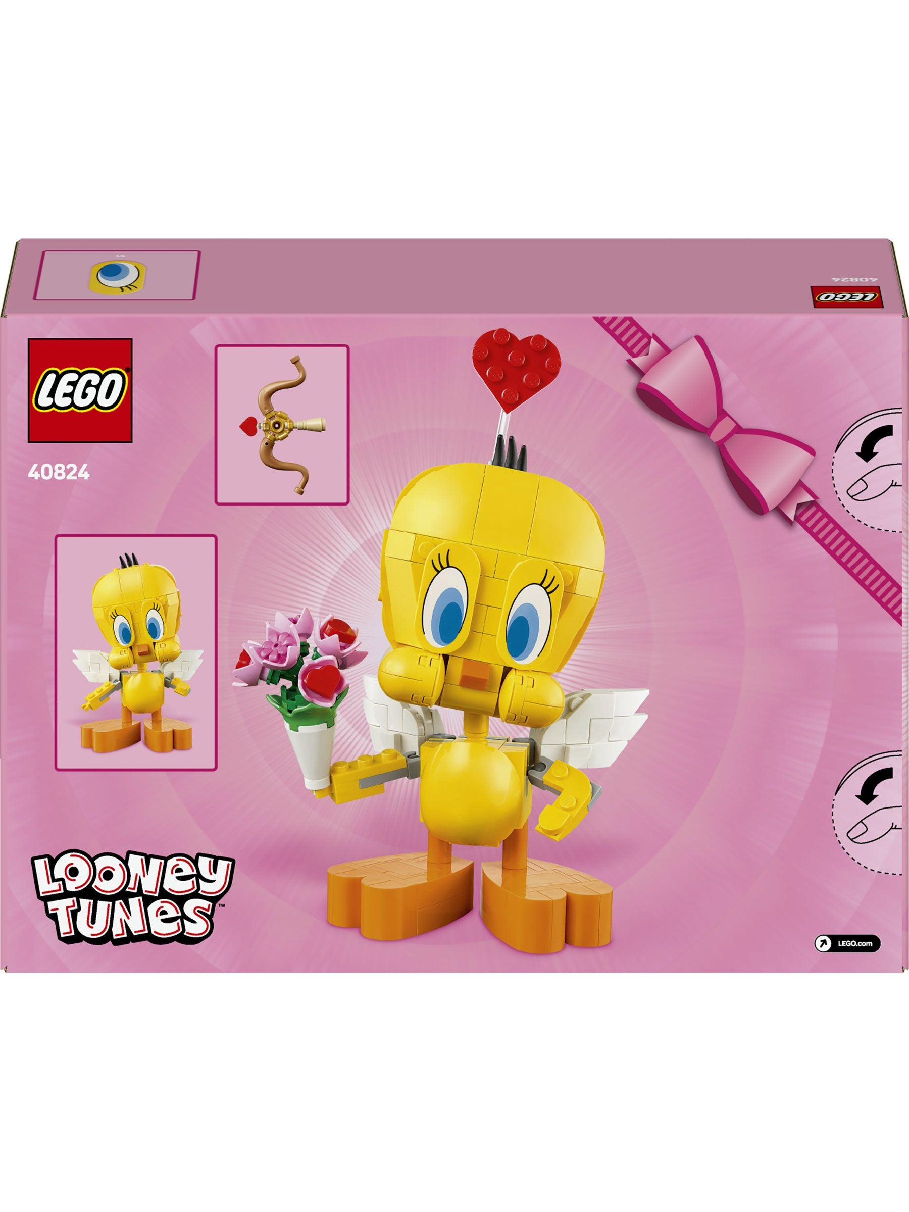 LEGO building set Sweetheart Tweety Bird 40824, UK version