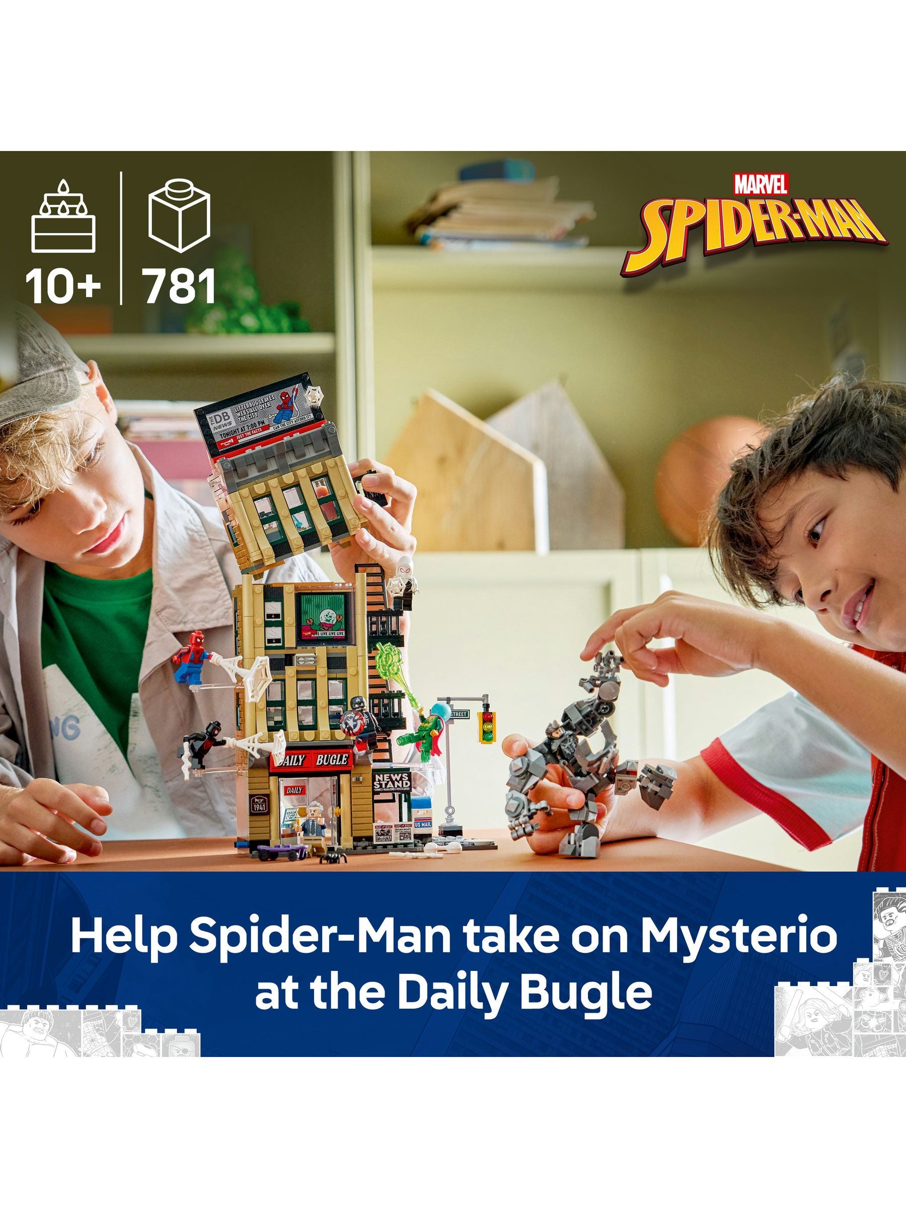 LEGO building set Daily Bugle 76342, UK version