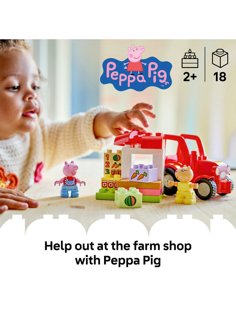 LEGO Duplo Peppa Pig Tractor and Market toy - British product
