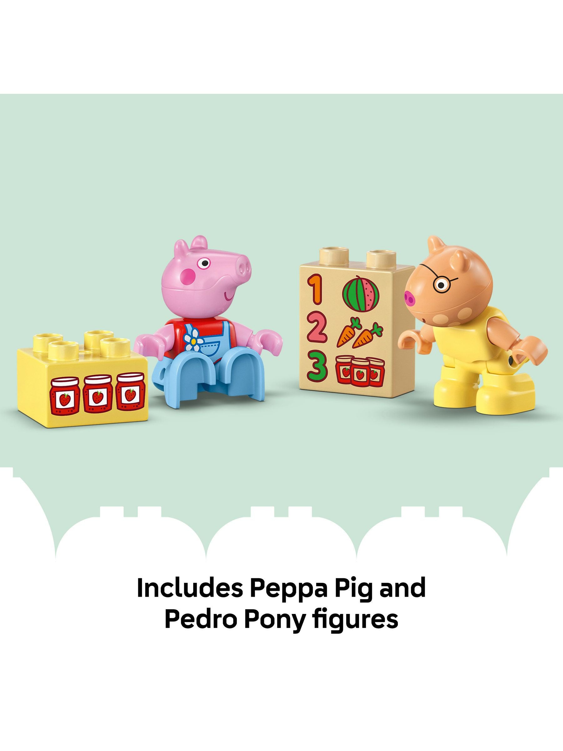 LEGO Duplo Peppa Pig Tractor and Market toy - British product