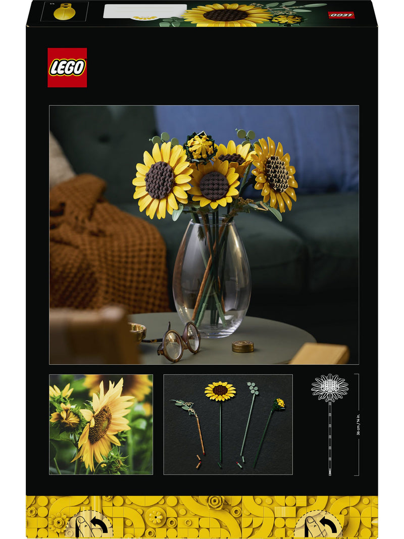 LEGO Botanicals Sunflower Bouquet building set with 6 sunflowers - British product