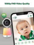 Leapfrog baby monitor white 5 inch with pan tilt zoom - British product