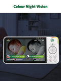 Leapfrog baby monitor white 5 inch with pan tilt zoom - British product