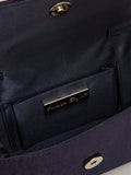 Phase Eight blue grosgrain bow clutch purse - British product