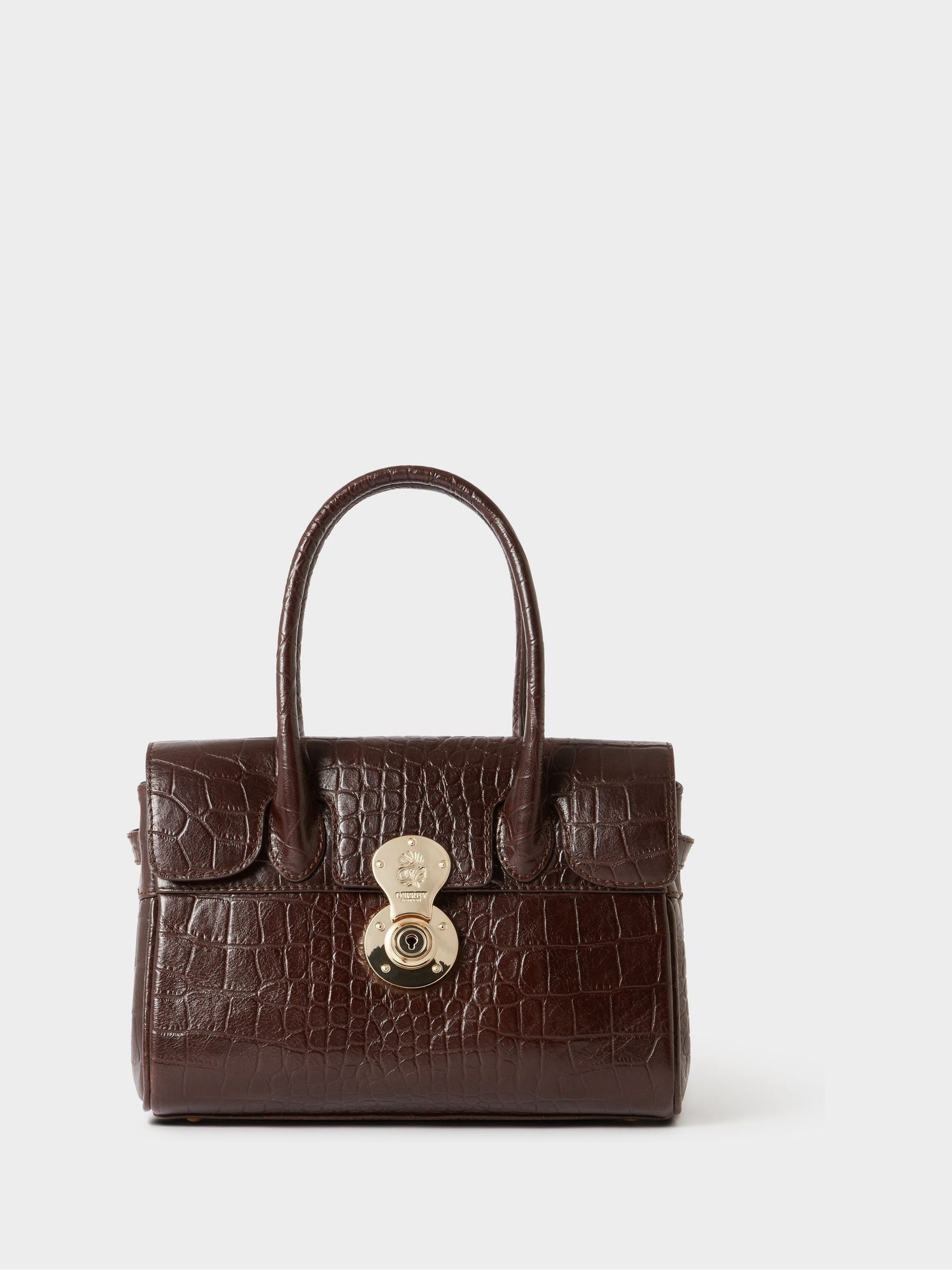 Osprey London Brown The Weybridge Leather Mini Grab Bag
