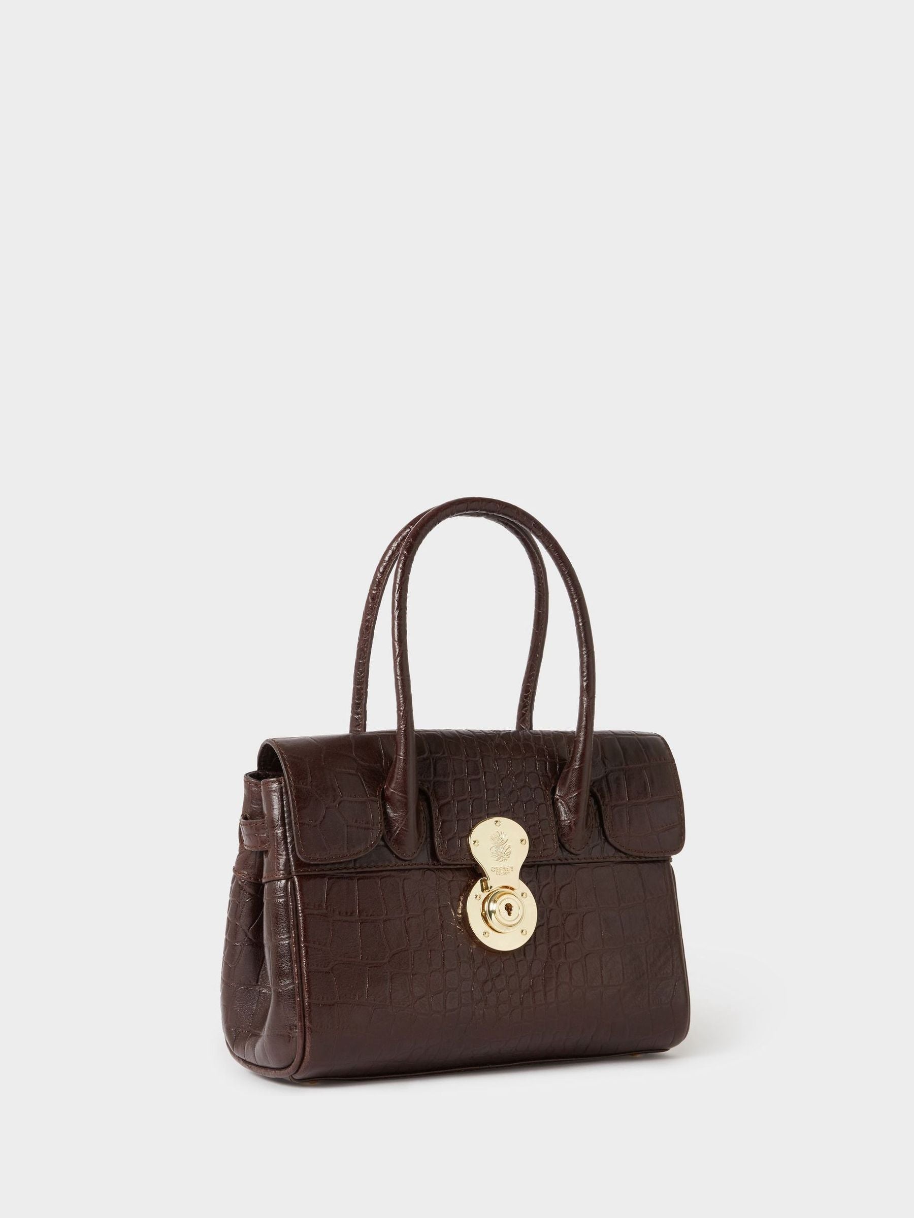 Osprey London Brown The Weybridge Leather Mini Grab Bag
