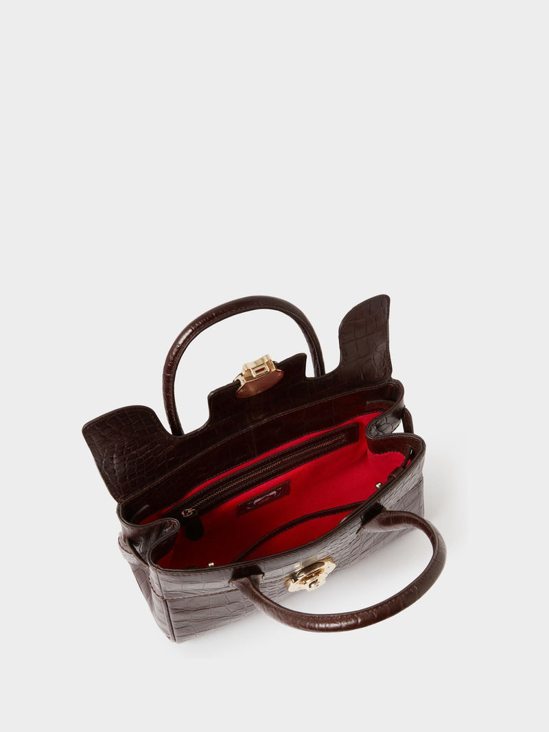 Osprey London Brown The Weybridge Leather Mini Grab Bag