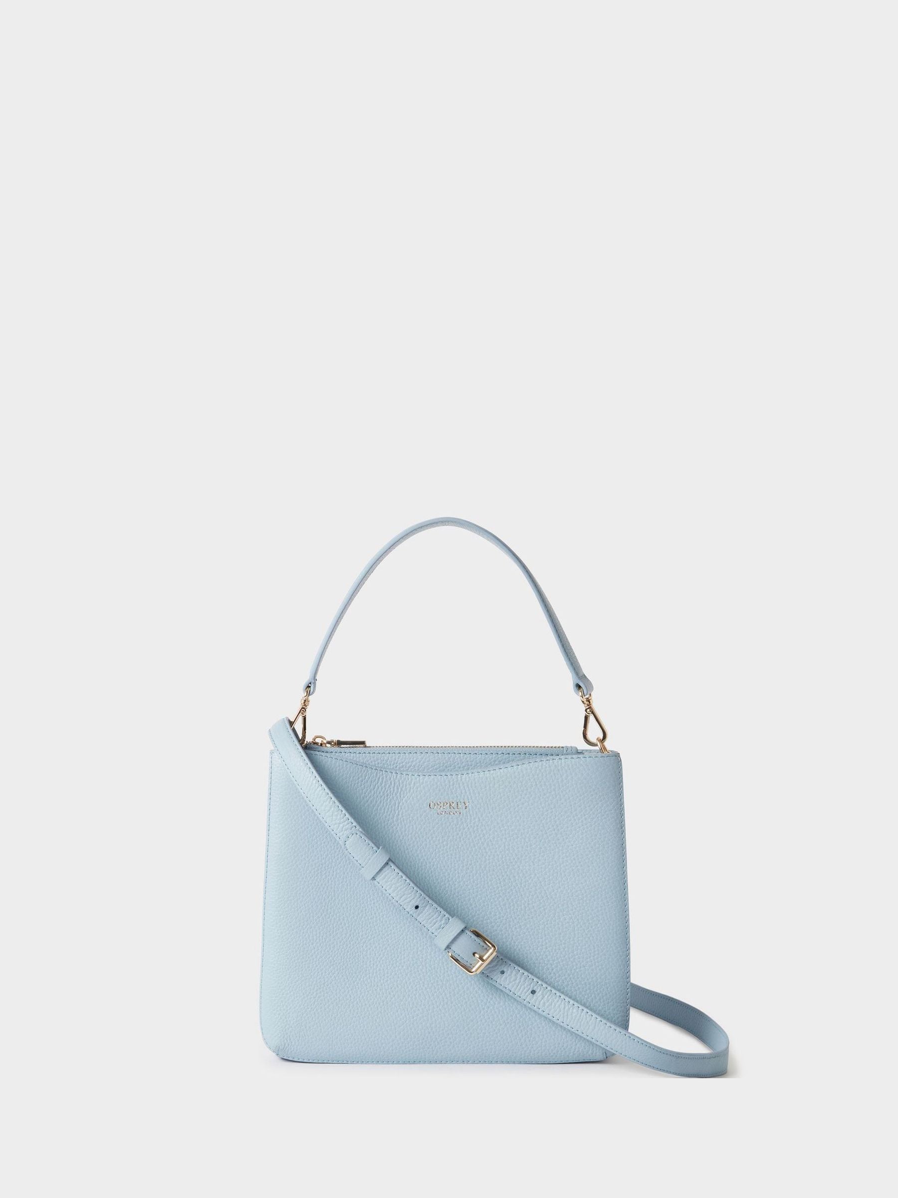 Osprey London Light Blue The Winchester Leather Grab Bag