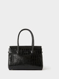 Osprey London black leather mini grab bag, UK version