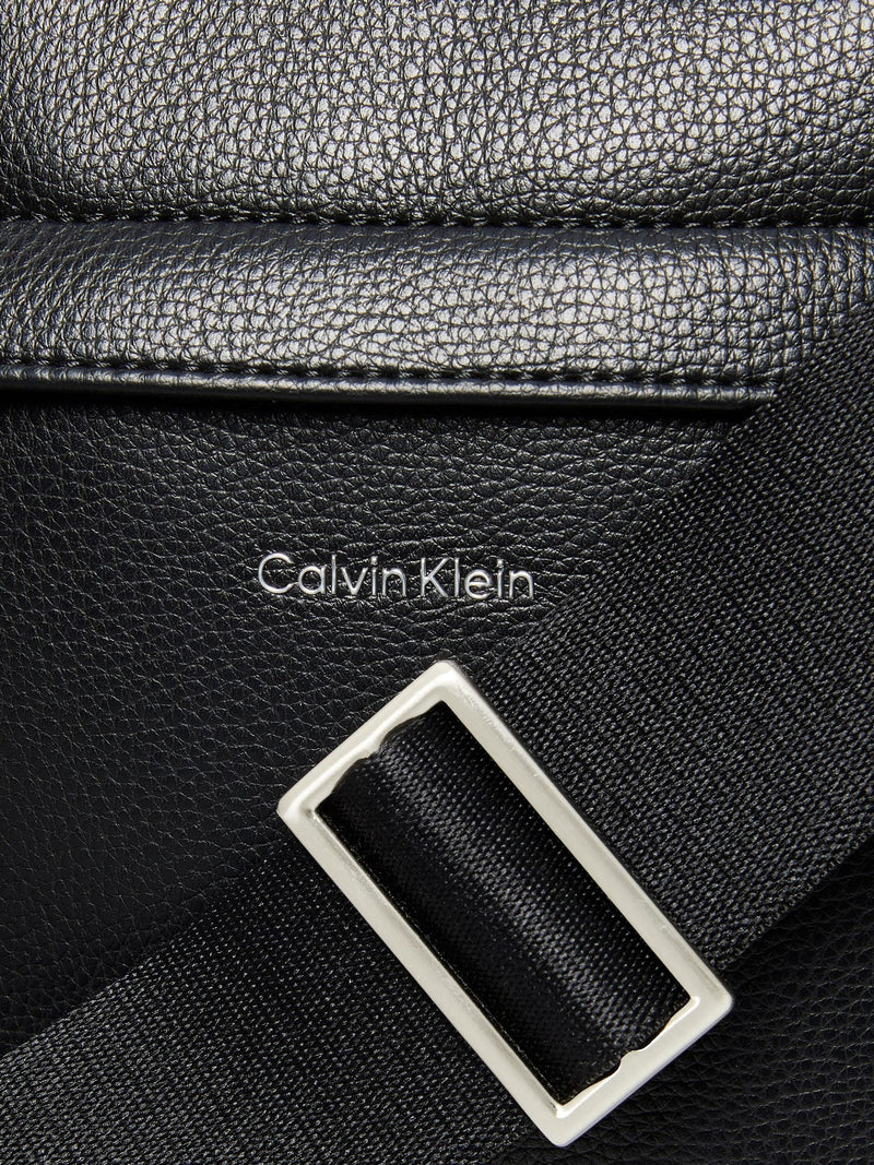 Calvin Klein black raised reporter bag (British brand)