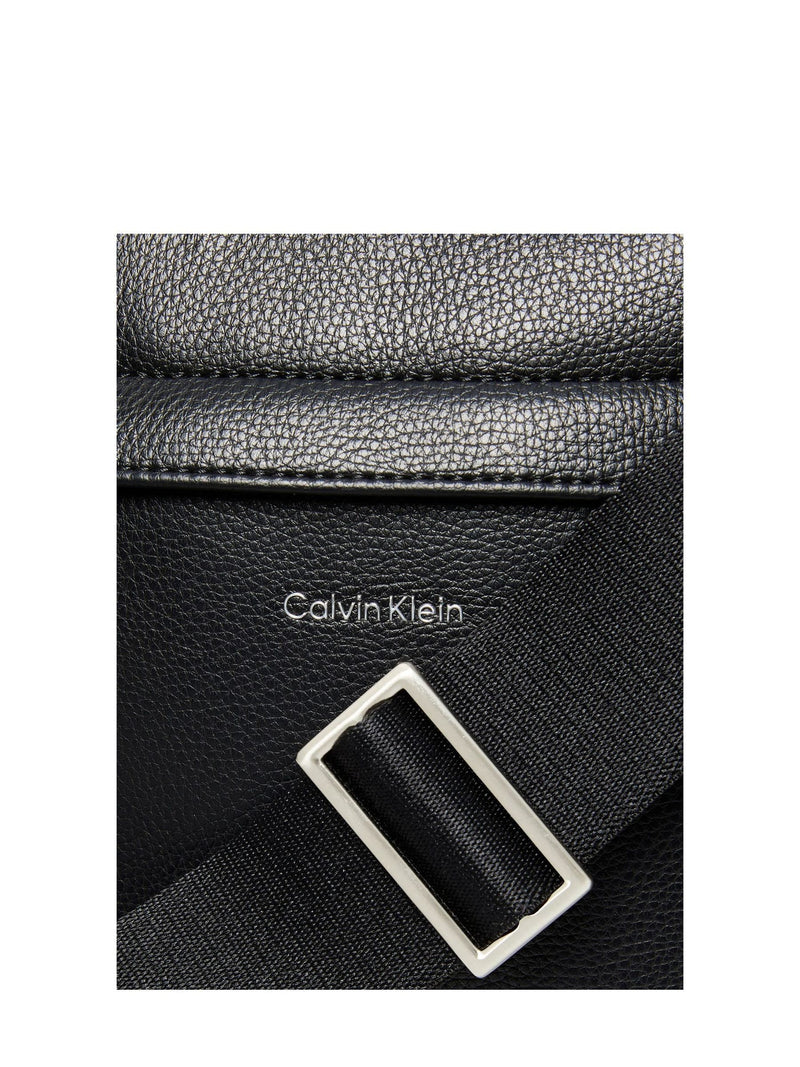 Calvin Klein black raised reporter bag (British brand)