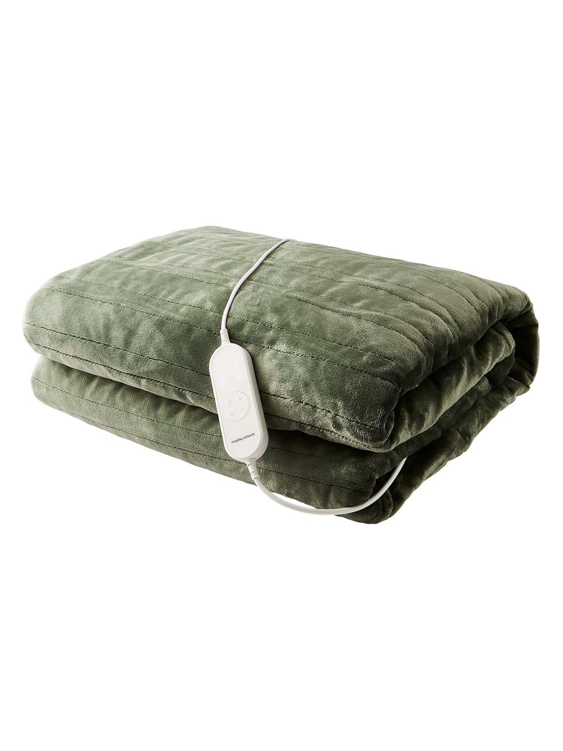 Morphy Richards green teddy fleece electric heated throw large - British product