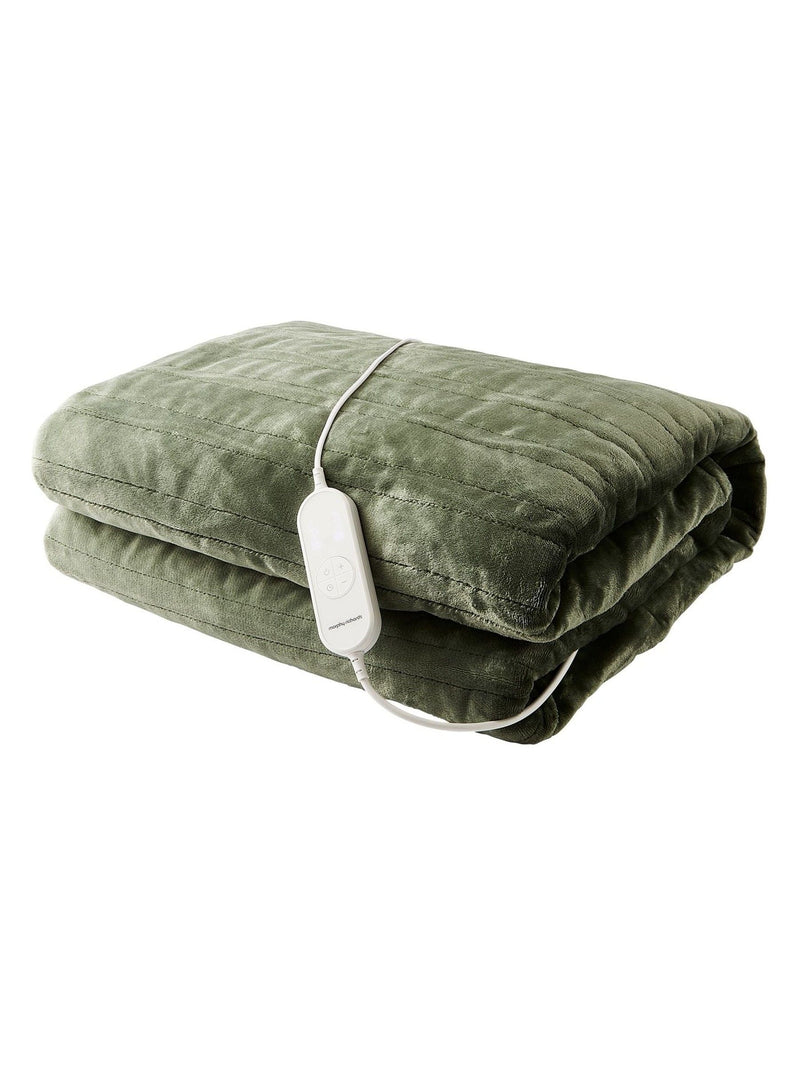 Morphy Richards green teddy fleece electric heated throw large - British product