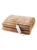 Morphy Richards large striped fleece electric heated throw - British product