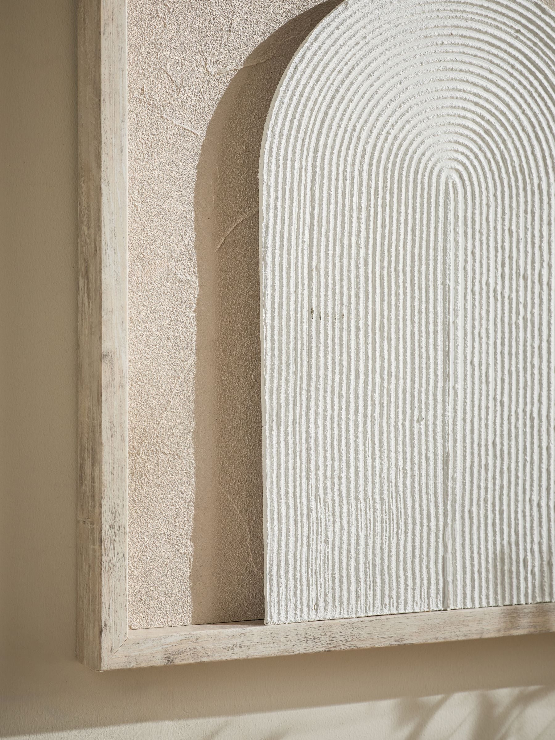 Neutral light up textured abstract wall art, imported from the UK