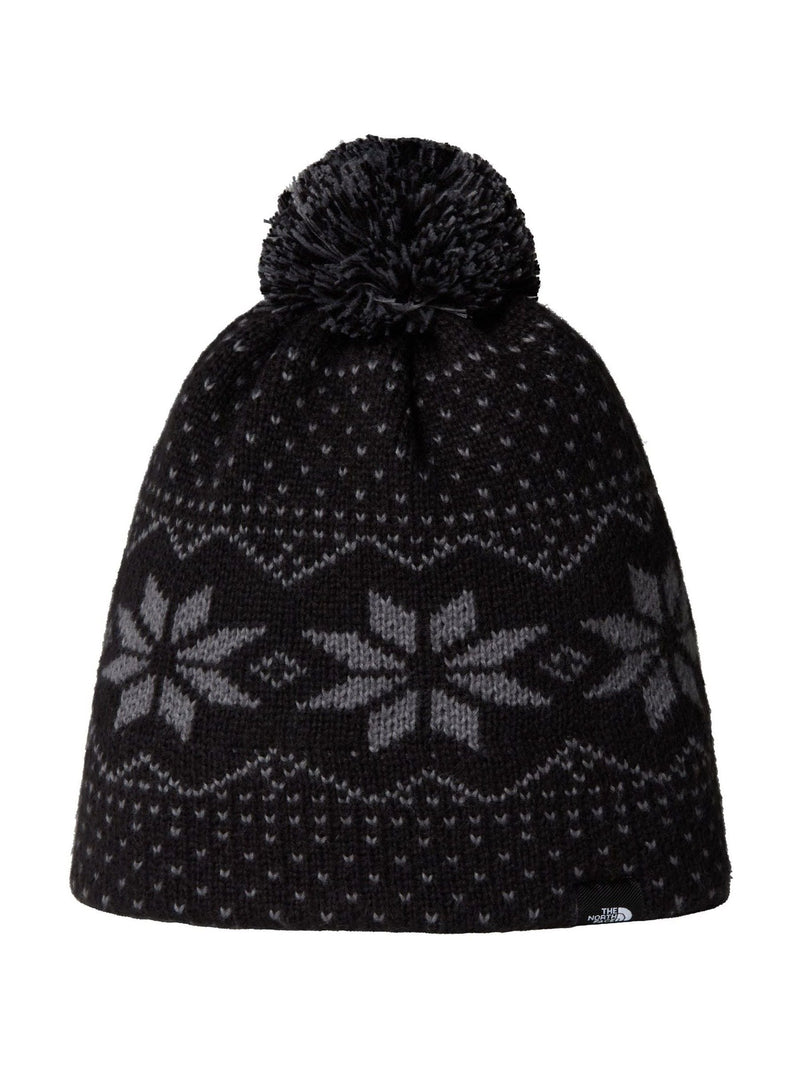 The North Face Black Kids Cabin Ski Tuke Pom Beanie