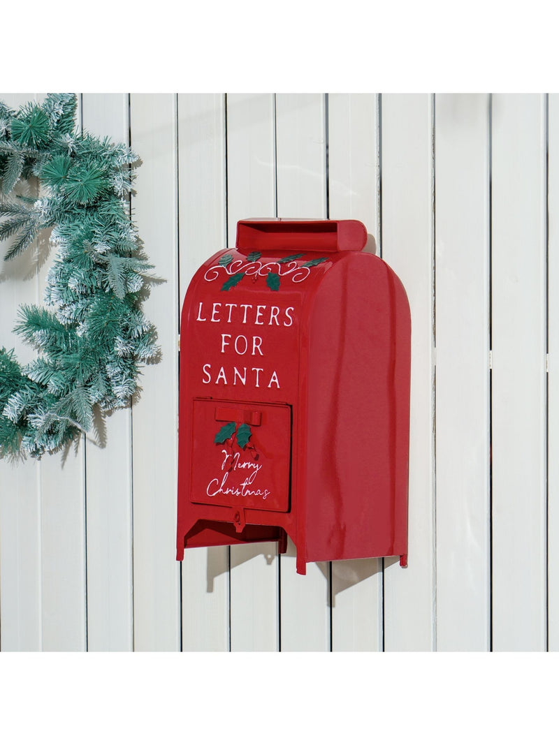 Homcom Christmas letter postbox red A5, UK version