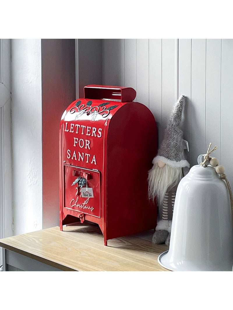 Homcom Christmas letter postbox red A5, UK version