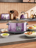 Morphy Richards 6.5L slow cooker with glass lid, imported from the UK