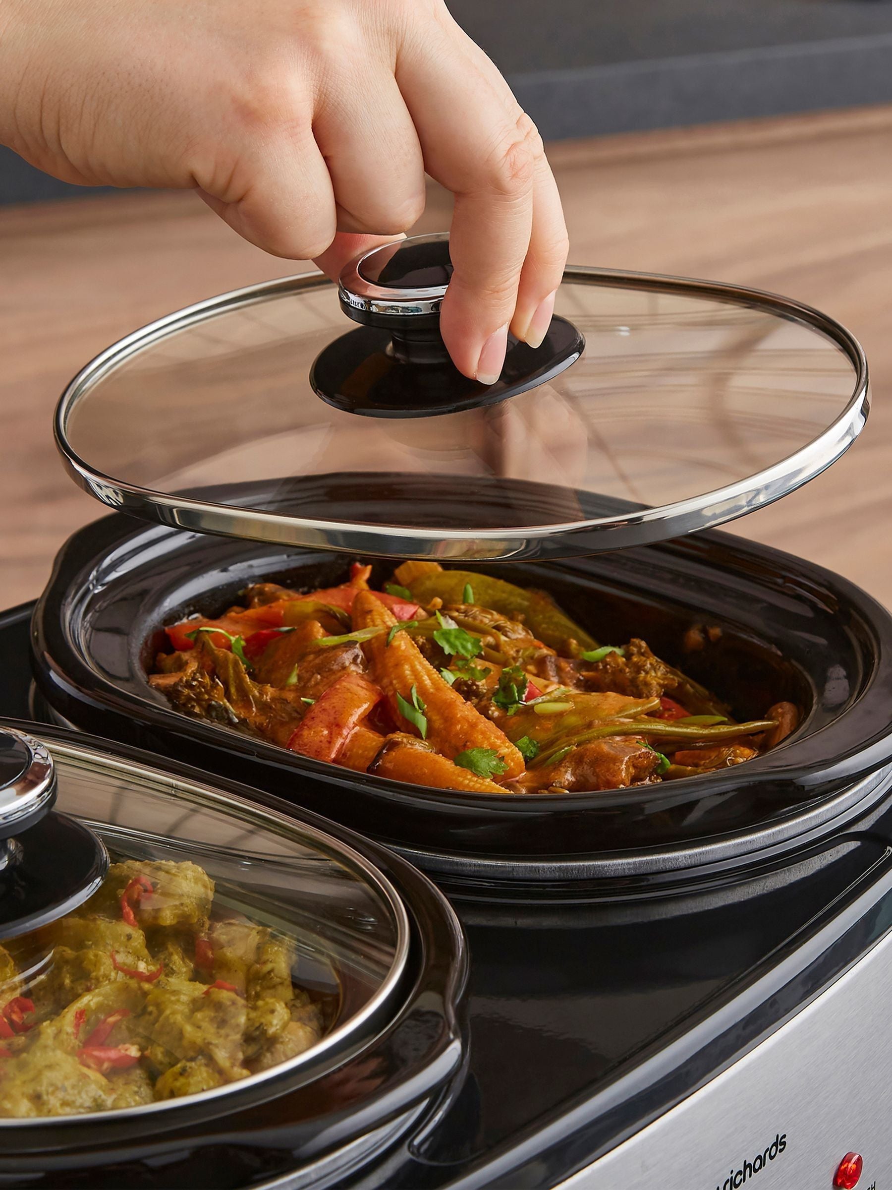 Morphy Richards DuoServe double pot slow cooker 4L - British product