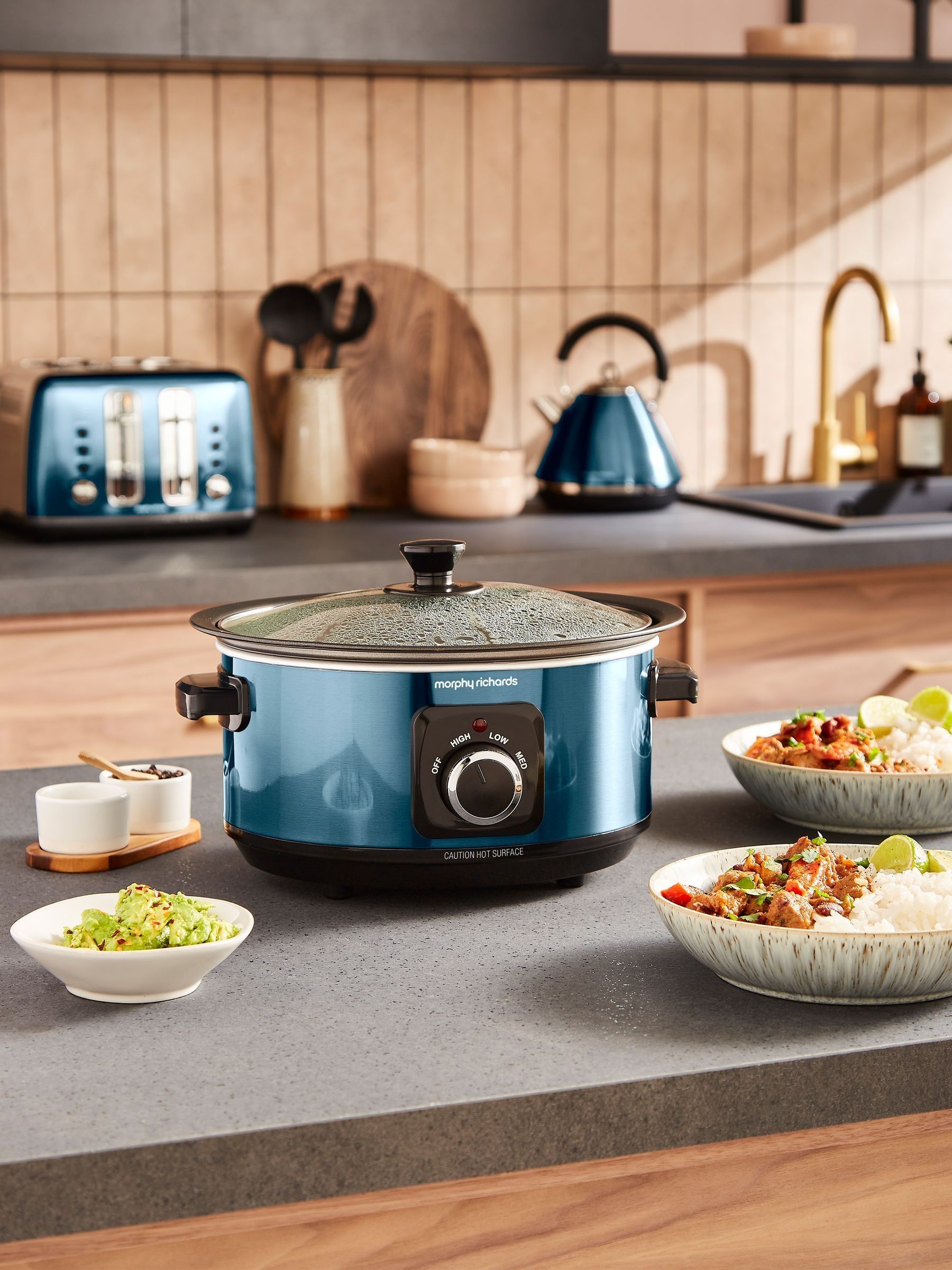 Morphy Richards Purple Accents Sear & Stew 3.5L Slow Cooker