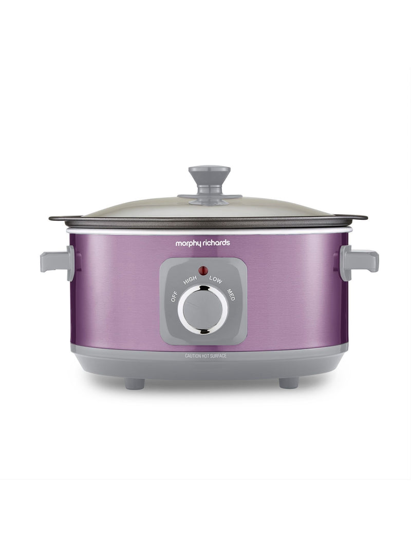 Morphy Richards Purple Accents Sear & Stew slow cooker 3.5L, UK version
