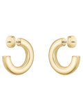 BOSS gold plated hoop earrings 25mm, imported from the UK