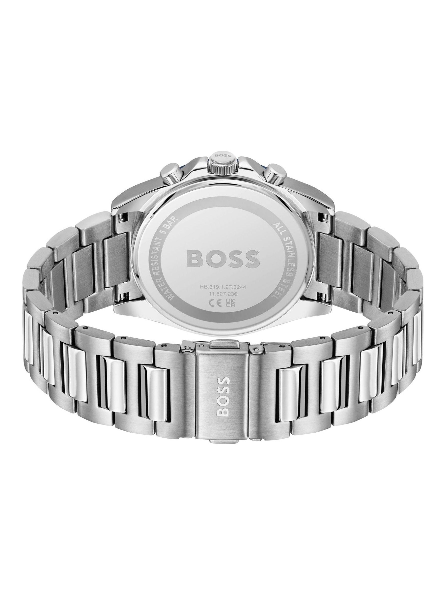 BOSS Silver Tone Strike Chronograph Watch 41mm, UK version