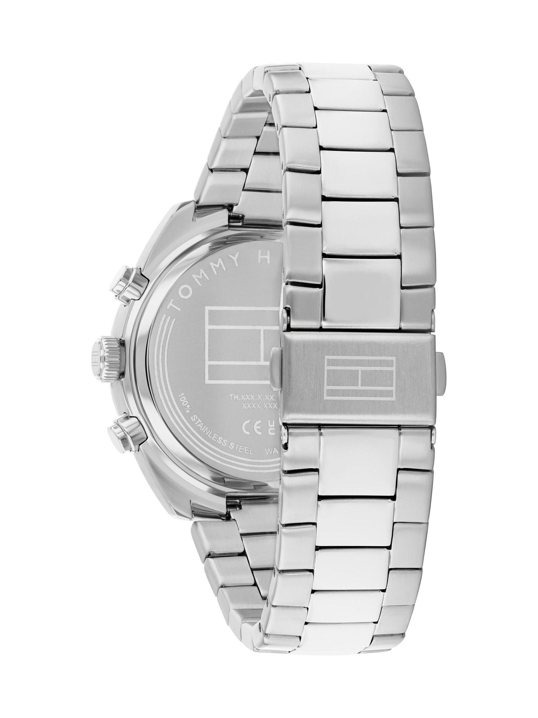 Tommy Hilfiger silver tone stainless steel bracelet watch 40mm, imported from the UK