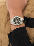 BOSS Troper chronograph watch blue dial 44mm stainless steel bracelet, UK version