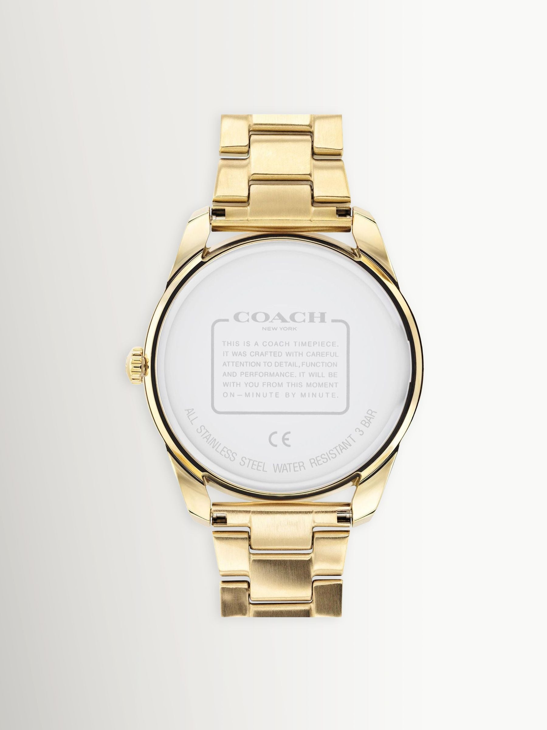 Coach gold tone Preston bracelet watch 36mm, imported from the UK
