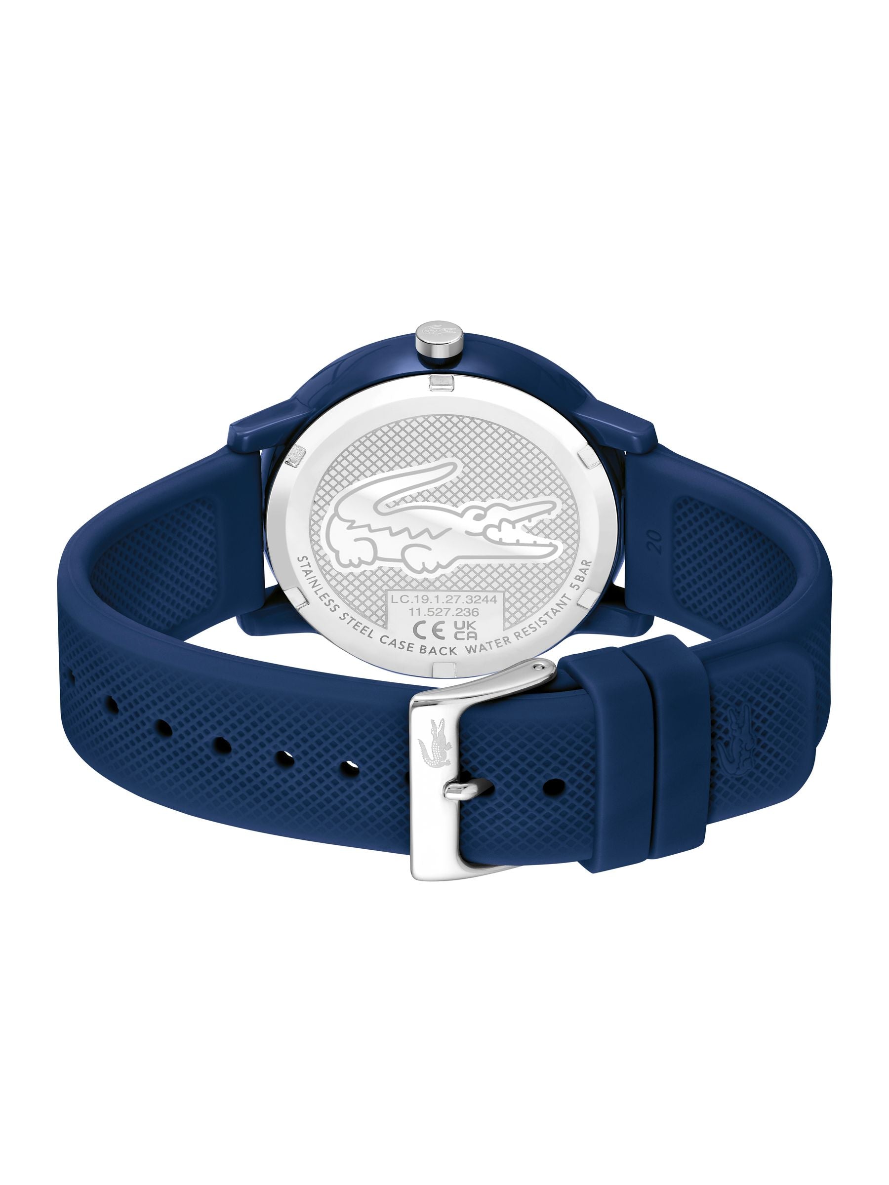 Lacoste Blue 12.12 Navy silicone watch, UK version