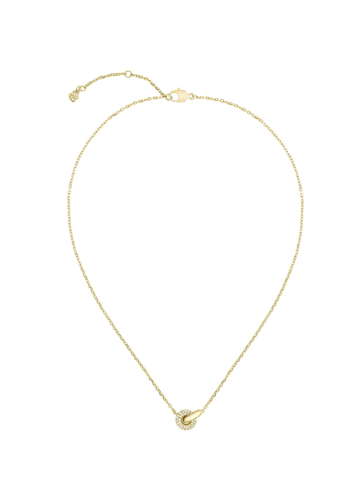 BOSS gold plated necklace with crystal pave - British product