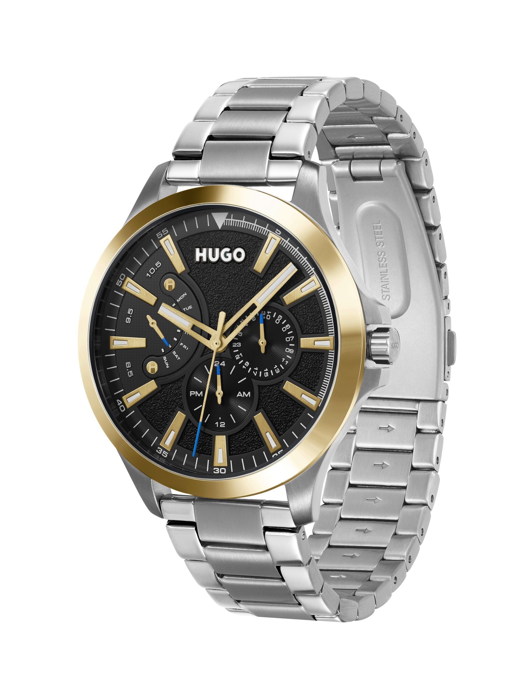 HUGO Leap watch 45mm stainless steel case (British brand)