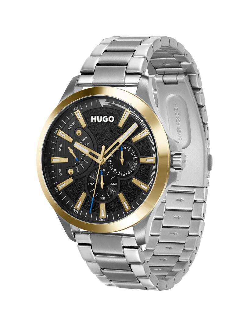 HUGO Leap watch 45mm stainless steel case (British brand)