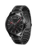 HUGO Black Leap IP bracelet watch 45mm, imported from the UK