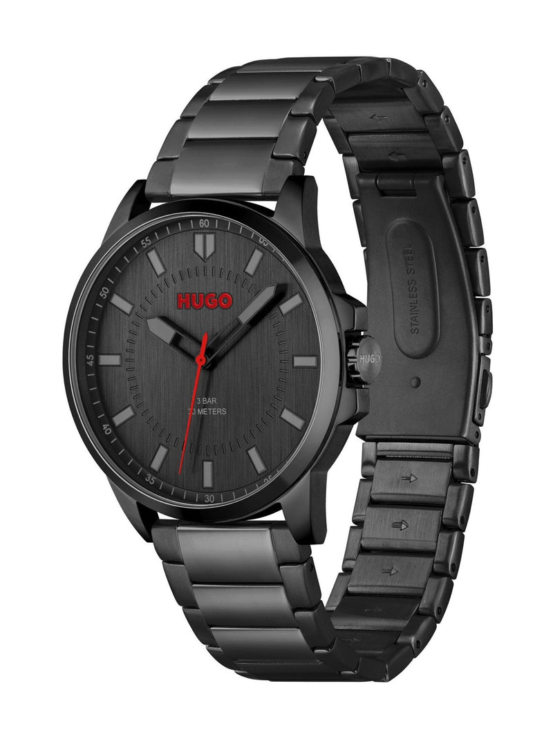 HUGO watch Black First IP bracelet, UK version