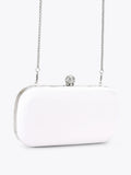 Carvela white Cecilia hard clutch bag bronze crystal - British product
