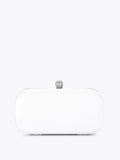 Carvela White Cecilia Embellished Clutch Bag