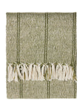 Yard Moss Hedon tasselled outdoor throw 130x180, UK version