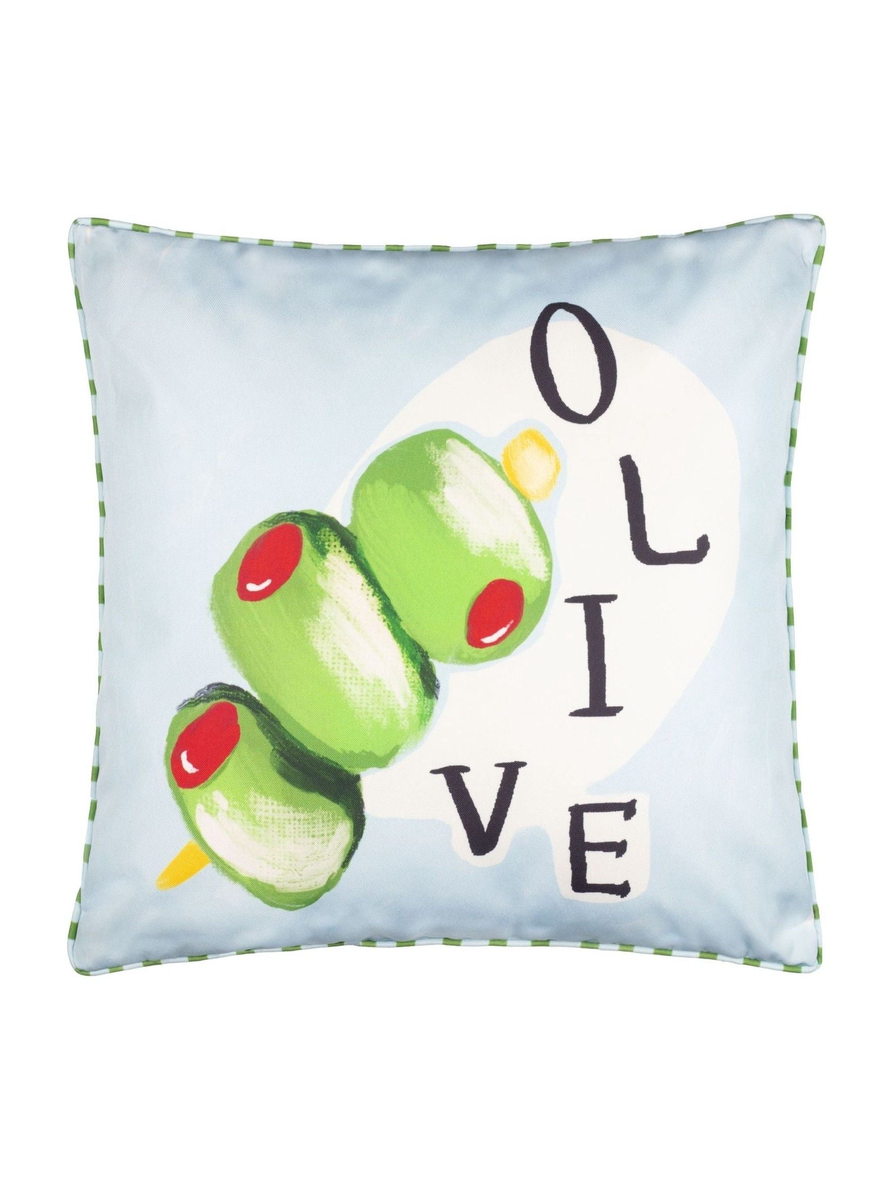 Furn outdoor cushion Olive/Blue Mediterranean 45cm (British brand)