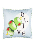 Furn outdoor cushion Olive/Blue Mediterranean 45cm (British brand)