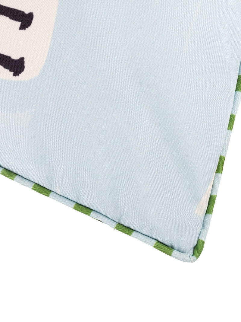 Furn outdoor cushion Olive/Blue Mediterranean 45cm (British brand)
