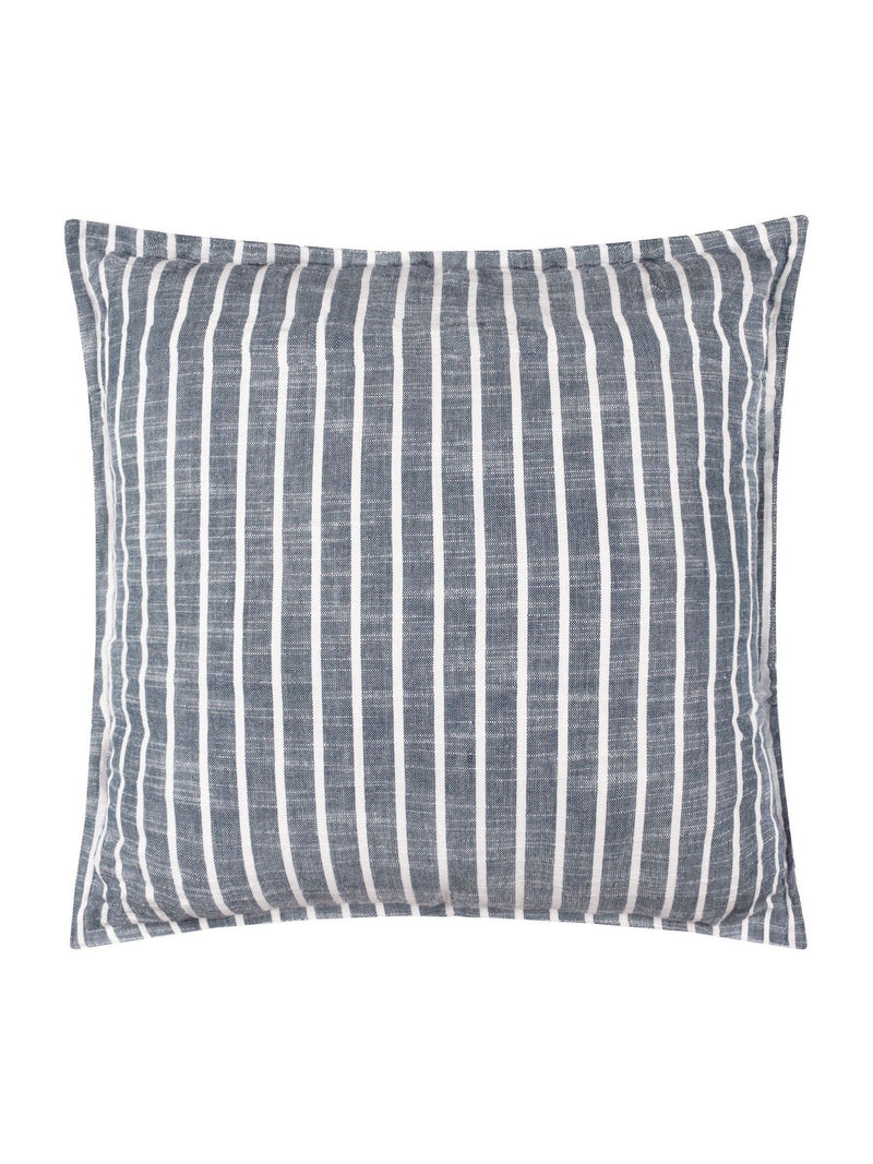 Yard Navy Hessle Stripe outdoor cushion 45cm - British product