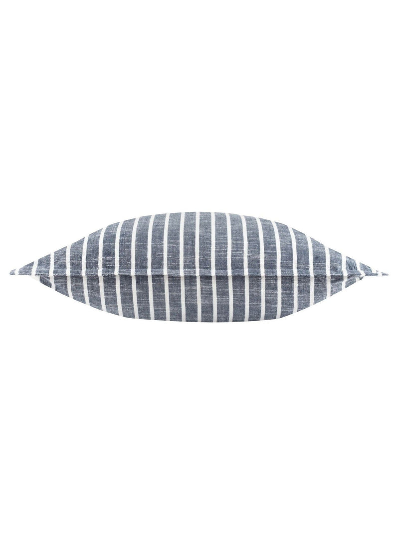 Yard Navy Hessle Stripe outdoor cushion 45cm - British product