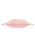 Wylder Pink Millie ruffle striped outdoor cushion 50x50cm, UK version