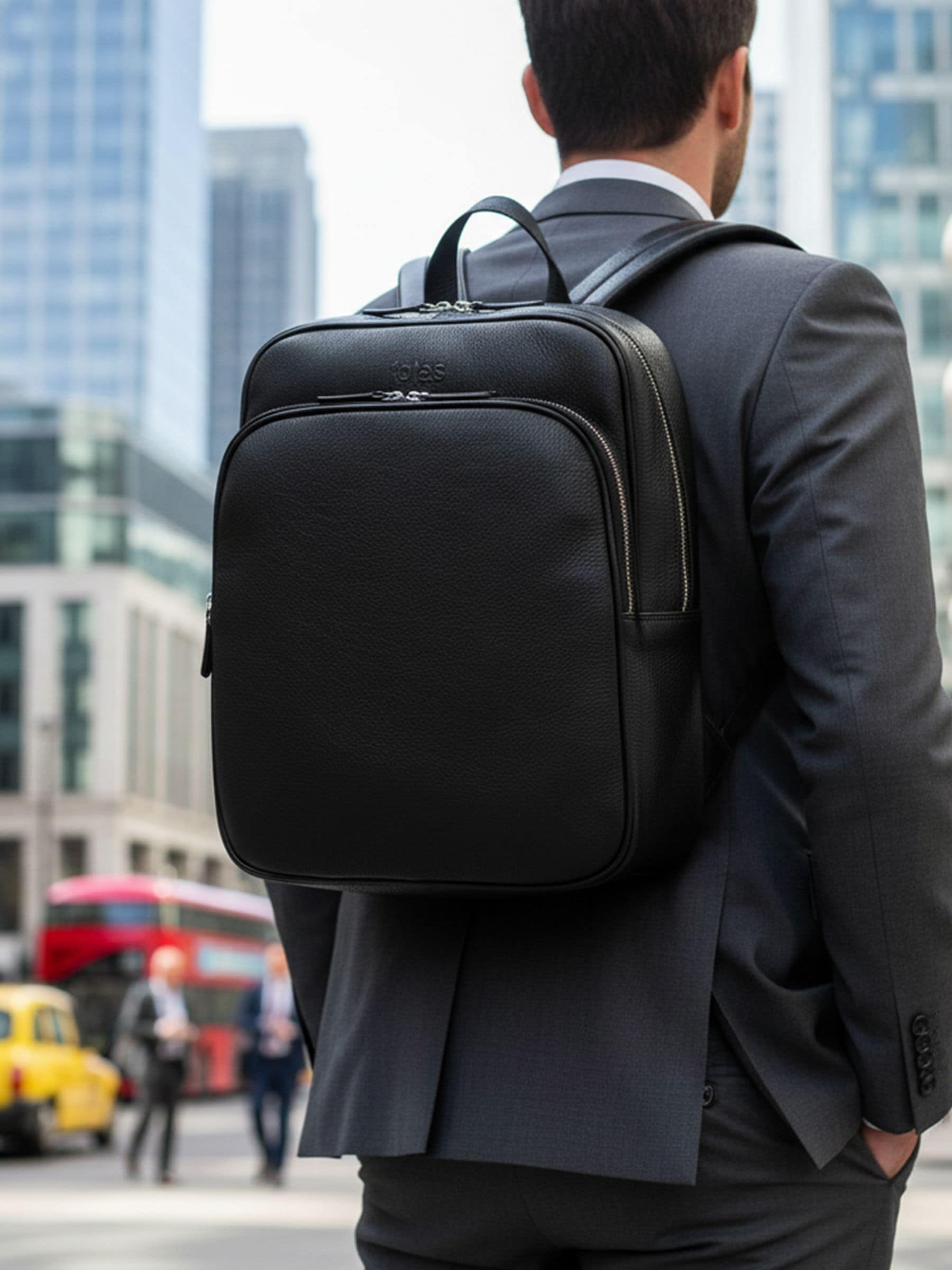 Totes Brown Genuine Leather Backpack