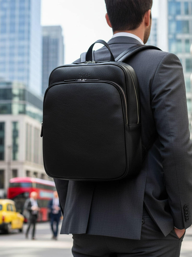 Totes Brown Genuine Leather Backpack